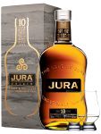 Isle of Jura 10 Jahre 1,0 Liter Single Malt Whisky + 2 Glencairn Glser