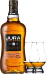 Isle of Jura 10 Jahre Single Malt Whisky 0,7 Liter + 2 Glencairn Glser