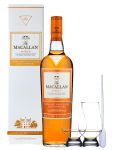 Macallan Amber 1824 Edition Single Malt Whisky 0,7 Liter + 2 Glencairn Glser und Einwegpipette