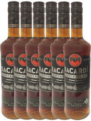 Bacardi Carta Negra Black Rum Bahamas 6 x 0,7 Liter