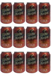 Captain Morgan & Cola Dosen 12 x 0,25 Liter