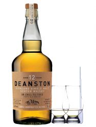 Deanston 12 Jahre Single Malt Whisky 0,7 Liter + 2 Glencairn Glser + Einwegpipette