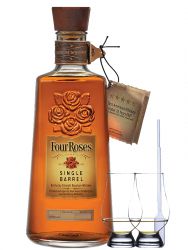 Four Roses - Single Barrel - Selection Straight Bourbon 0,7 Liter + 2 Glencairn Gläser + Einwegpipette 1 Stück