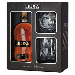 Isle of Jura 10 Jahre mit Glas Single Malt Whisky 0,7 Liter