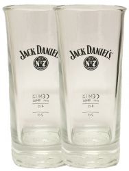 Jack Daniels No. 7 Longdrinkglas mit Eichstrich 2 und 4 cl 2 Stück