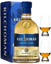 Kilchoman Machir Bay + 2 Glencairn Glser Single Malt 0,7 Liter