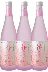 Kizakura Hana Kizakura Leichter ser Junmai Ginjo Sake 12 %  - 3 x 0,72 Liter