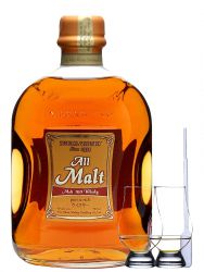Nikka All Malt Japanischer Whisky 0,7 Liter + 2 Glencairn Gläser + Einwegpipette 1 Stück