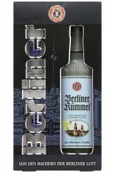 Original Berliner Kmmel in Geschenkverpackung mit 2 Glsern 0,7 Liter