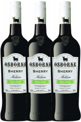 Osborne Gold Medium Sherry 3 x 0,75 Liter Grnes Label