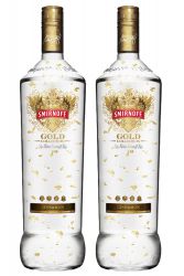 Smirnoff Gold Collection mit Cinnamon Flavour Vodka 2 x 0,70 Liter