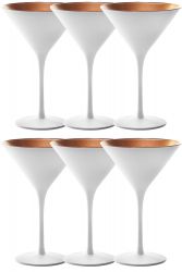 Stlzle Cocktail-und Martiniglas Elements Serie 6 Glser in wei/bronze - 1400025EL088