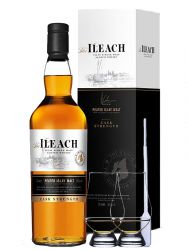 The Ileach Islay Single Malt Whisky Cask Strenght 0,7 Liter + 2 Glencairn Glser + Einwegpipette 1 Stck