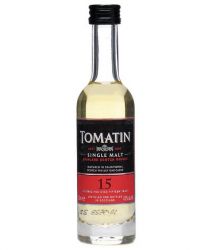 Tomatin 15 Jahre Single Malt Whisky Miniatur 5 cl