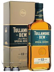 Tullamore Dew 12 Jahre Irish Single Malt Whiskey 0,7 ltr.+ 2 Glencairn Gläser