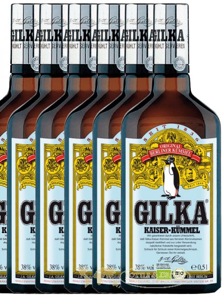 Gilka Bio Kaiser Kümmel 6 x 0,5 Liter - Bottle & Drinks - Whisky, Rum
