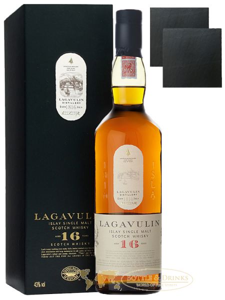 Lagavulin Isaly schottische Destillerie Whisky Glasuntersetzer aus Schiefer 
