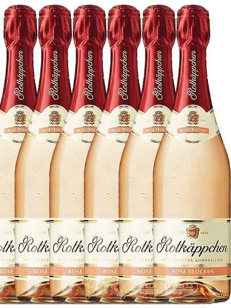 Rotkäppchen Sekt Rose trocken 6 x 0,75 Liter - Bottle & Drinks - Whisky,  Rum & Spirituosen Online Shop