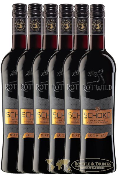 Rotwild SCHOKO Rotwein mit Schokoladenaroma 6 x 0,75 Liter - Bottle &  Drinks - Whisky, Rum & Spirituosen Online Shop