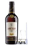 Abuelo Anejo 12 Jahre Rum Panama 0,7 Liter + 2 Glencairn Glser und Einwegpipette