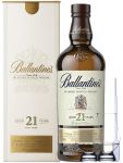 Ballantines 21 Jahre Blended Scotch Whisky + 2 Glencairn Gläser + Einwegpipette 1 Stück