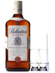 Ballantines Deluxe blended Scotch Whisky 0,7 Liter + 2 Glencairn Gläser + Einwegpipette 1 Stück