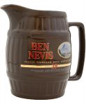 Ben Nevis rund braun Keramik mit Henkel Wasserkrug 1 Stück