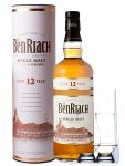 BenRiach 12 Jahre Speyside Single Malt Whisky 0,7 Liter + 2 Glencairn Gläser + Einwegpipette