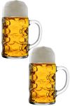 Bierkrug Stölzle 1 Liter- 500053 - 2 Biermaßkrüge