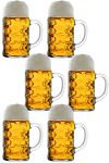 Bierkrug Stölzle 1 Liter- 500053 - 6 Biermaßkrüge