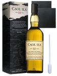 Caol Ila 12 Jahre Islay Single Malt Whisky 0,7 Liter + 2 Schieferuntersetzer 9,5 cm + Einwegpipette 1 Stück