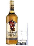 Captain Morgan Spiced Gold Jamaika 0,7 Liter + 2 Glencairn Gläser + Einwegpipette 1 Stück