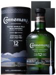 Connemara 12 Jahre Peated Single Malt Whiskey 0,7 Liter + 2 Schieferuntersetzer 9,5 cm + Einwegpipette 1 Stück