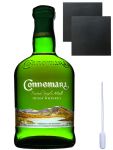 Connemara Peated Single Malt 0,7 Liter + 2 Schieferuntersetzer 9,5 cm + Einwegpipette 1 Stück