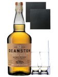 Deanston 12 Jahre Single Malt Whisky 0,7 Liter + 2 Glencairn Gläser + 2 Schiefer Glasuntersetzer 9,5 cm + Einwegpipette