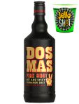 Dos Mas FIRE SHOT mit Whisky 0,7 Liter + Jello Shot Waldmeister Wackelpudding mit Wodka 42 Gramm Becher