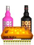 Dos Mas Lichttablett inklusive 12 Gläser + 1 x Dos Mas Fire Shot & 1 x Dos Mas Pink Shot