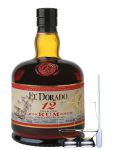 El Dorado Demerara Rum 12 Jahre Guyana 0,7 Liter + 2 Glencairn Glser und Einwegpipette