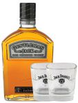 Gentleman Jack Daniels Whiskey 40% 0,7l Set mit 2 original Tumbler Gläser