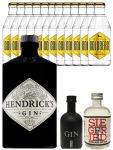 Gin-Set Hendricks Gin 0,7 Liter + Black Gin 5cl Liter + Siegfried Gin 4cl + 12 x Goldberg Tonic 0,2 Liter