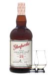 Glenfarclas 21 Jahre Single Malt Whisky 0,7 Liter + 2 Glencairn Gläser