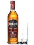 Glenfiddich 15 Jahre Single Malt Whisky 0,7 Liter + 2 Glencairn Gläser und Einwegpipette