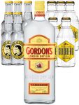 Gordons Dry Gin 1,0 Liter, 5 x 0,2 Liter Thomas Henry Tonic Water, 5 x 0,2 Liter Goldberg