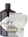 Hendricks Gin 0,7 Liter + 1 Hendricks Ballon Glas + 4 Thomas Henry Elderflower 0,2 Liter