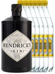 Hendricks Gin Small Batch 0,7 Liter + 6 Goldberg Tonic Water 1,0 Liter