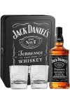 Jack Daniels Black Label No. 7 0,7 Liter + Metallkassette mit 2 Gläsern