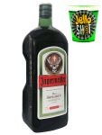 Jägermeister aus Deutschland 1,75 Liter + Jello Shot Waldmeister Wackelpudding mit Wodka 42 Gramm Becher