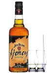Jim Beam Honey 0,7 Liter + 2 Glencairn Gläser + Einwegpipette 1 Stück