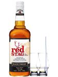 Jim Beam Red Stag Black Cherry 0,7 Liter + 2 Glencairn Gläser + Einwegpipette 1 Stück