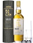 Kavalan Solist Ex-Bourbon Cask Whisky 0,7 Liter + 2 Glencairn Gläser + Einwegpipette 1 Stück